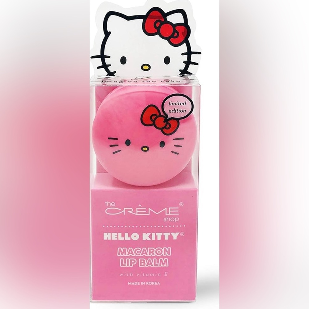 The Crème Shop x Sanrio Hello Kitty Macaron Lip Balm